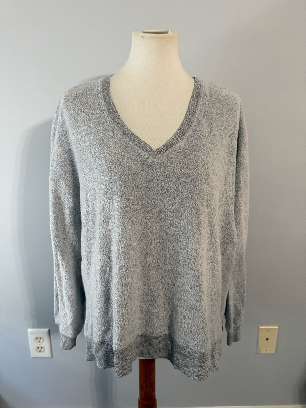 Z Supply Gray Heather Knit Top